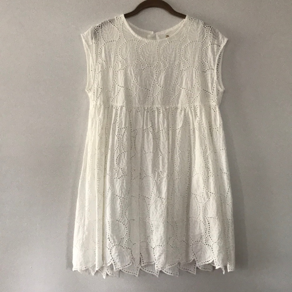 Altar’d State White Leaf Dress